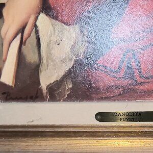 Signed vintage picture of Manolita Puyet